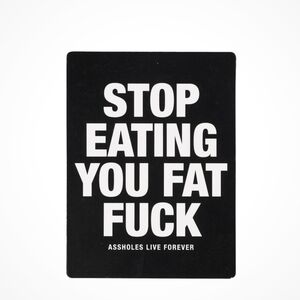 Fridge Magnets Stop Eating You Fat F*ck